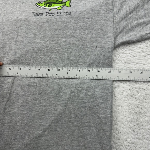 VTG Bass Pro Shops Mens Graphic T Shirt Gray Fish Identification XL Funny - Picture 6 of 8